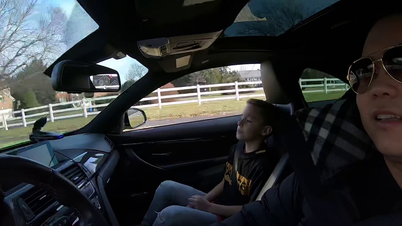 Funny 10yr old kid reaction to tuned Bmw M4