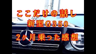 新型メルセデスベンツGクラス詳細試乗レビュー【G350】