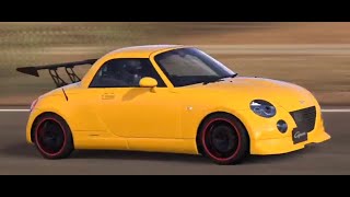 【GT5】 DAIHATUS コペン アクティブトップ ’02 【DEMO】,Jaune Yellow,ENKEI COMPETITION S2