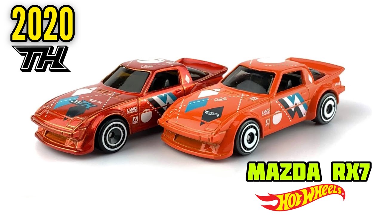 HOT WHEELS 2020 SUPER T-HUNTS: MAZDA RX-7 SIDE BY SIDE COMPARISON WITH MAINLINE – F CASE