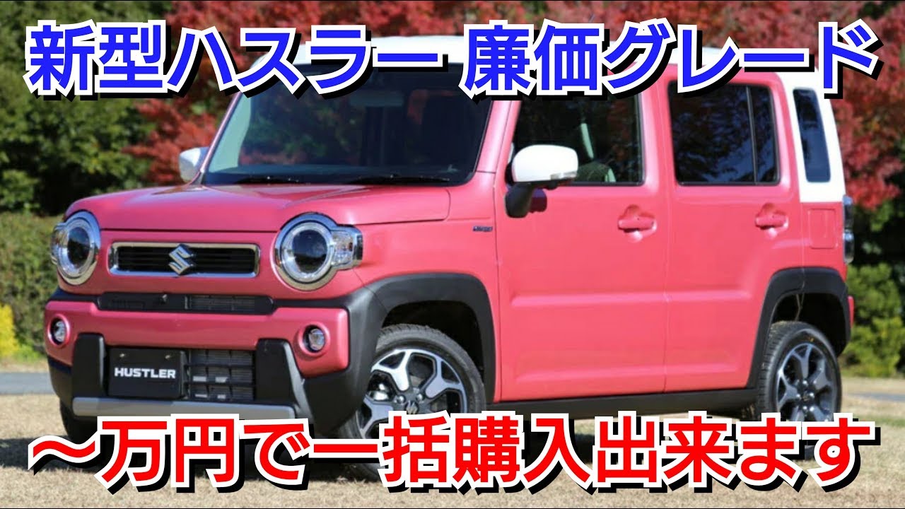 新型ハスラー HYBRID G 見積り！全オプションを紹介！スズキ SUZUKI ターボなし