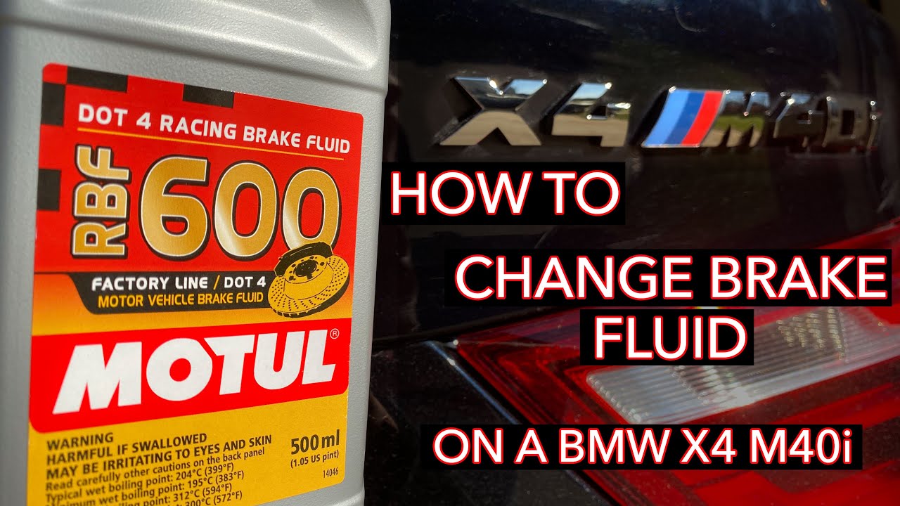 How to Replace Brake Fluid in a BMW X4 M40i (F26)