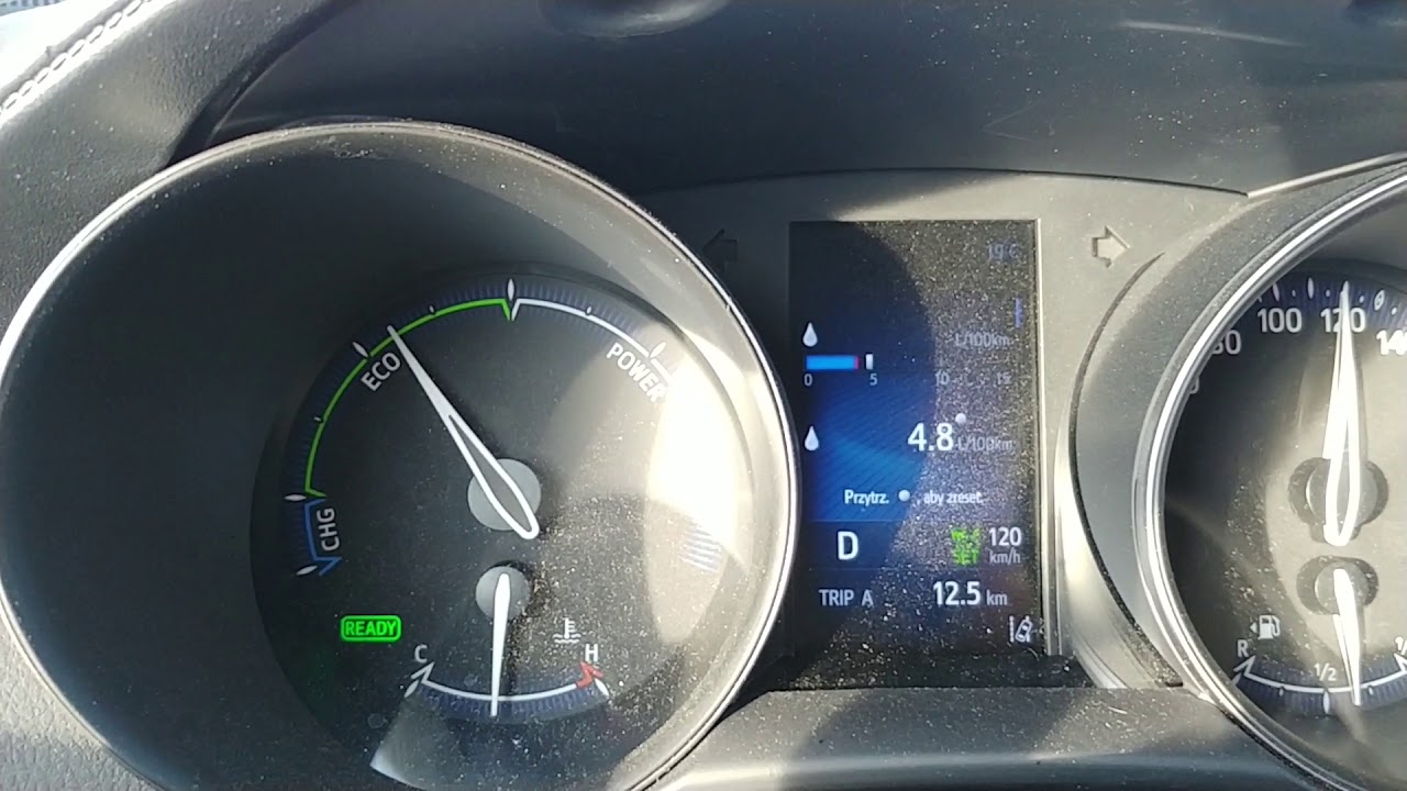 Hybrid Toyota C-HR spalanie przy szykości 120 km/h