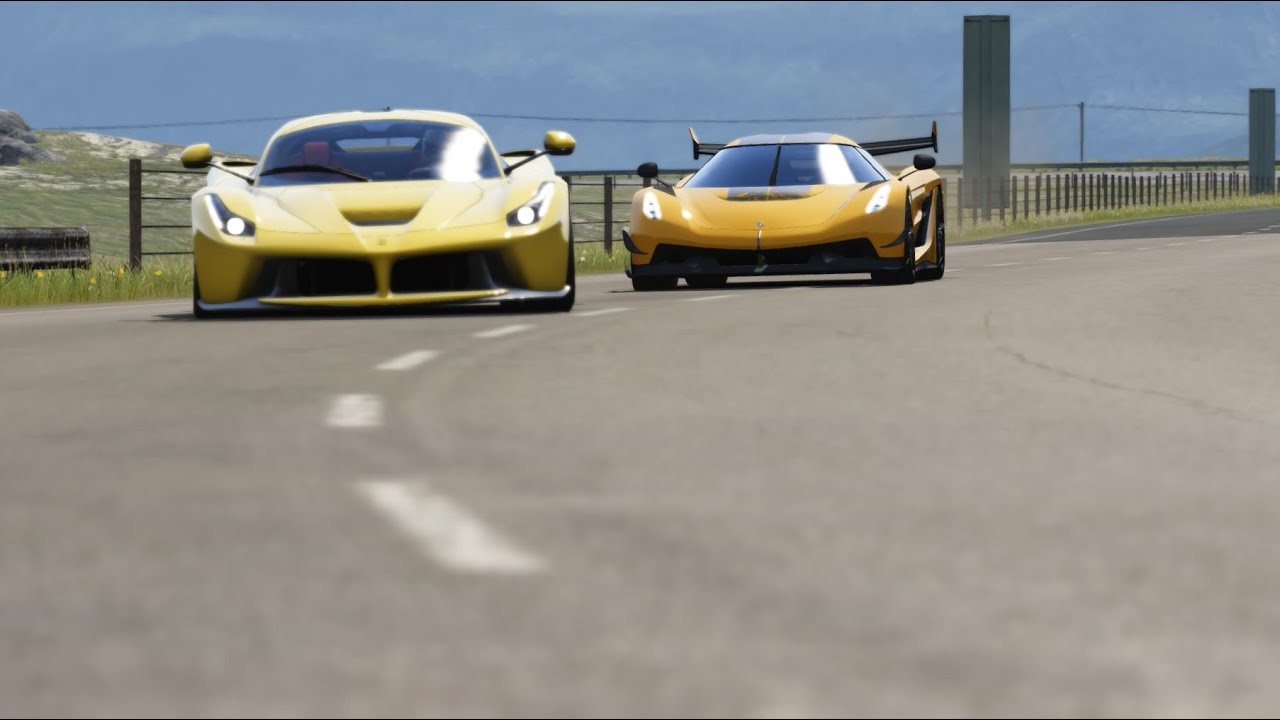 Koenigsegg Jesko vs Ferrari LaFerrari at Highlands