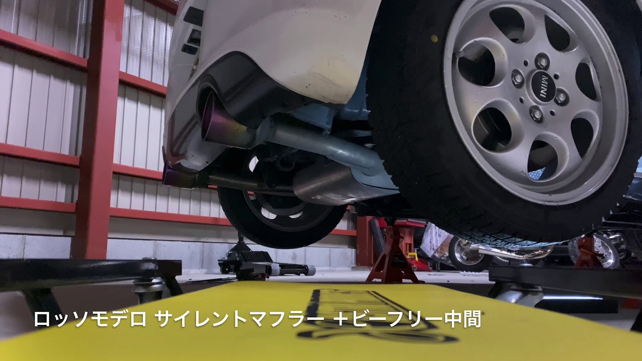 コペン LA400K ロッソモデロ サイレントマフラー  ＋ビーフリー中間ストレート