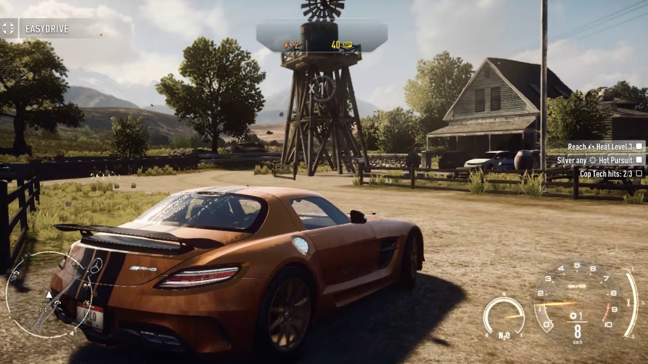Mercedes - Benz SLS AMG | NFS Rivals - Realistic Gameplay free Drive |