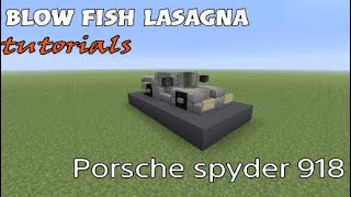 Minecraft Porsche spyder 918 tutorial