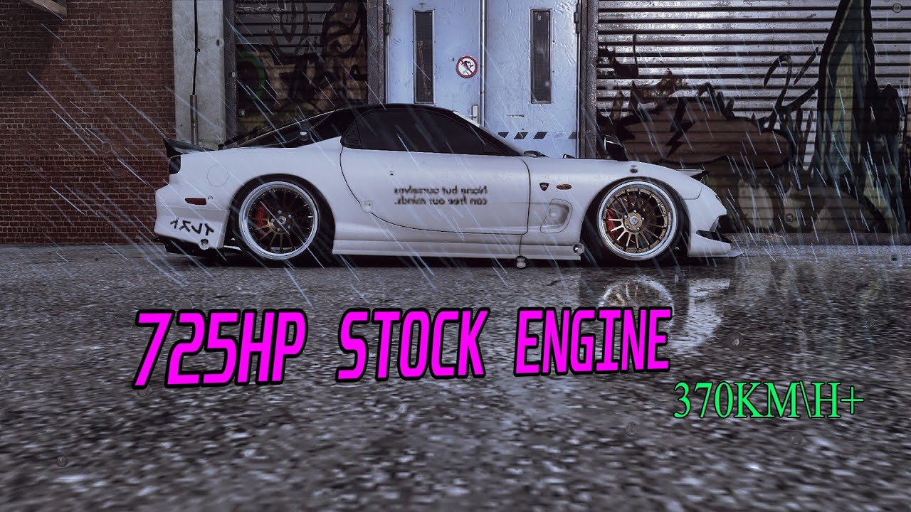 #NFSHEAT|MAZDA RX-7 stock engine fully upgrade|370KMH+