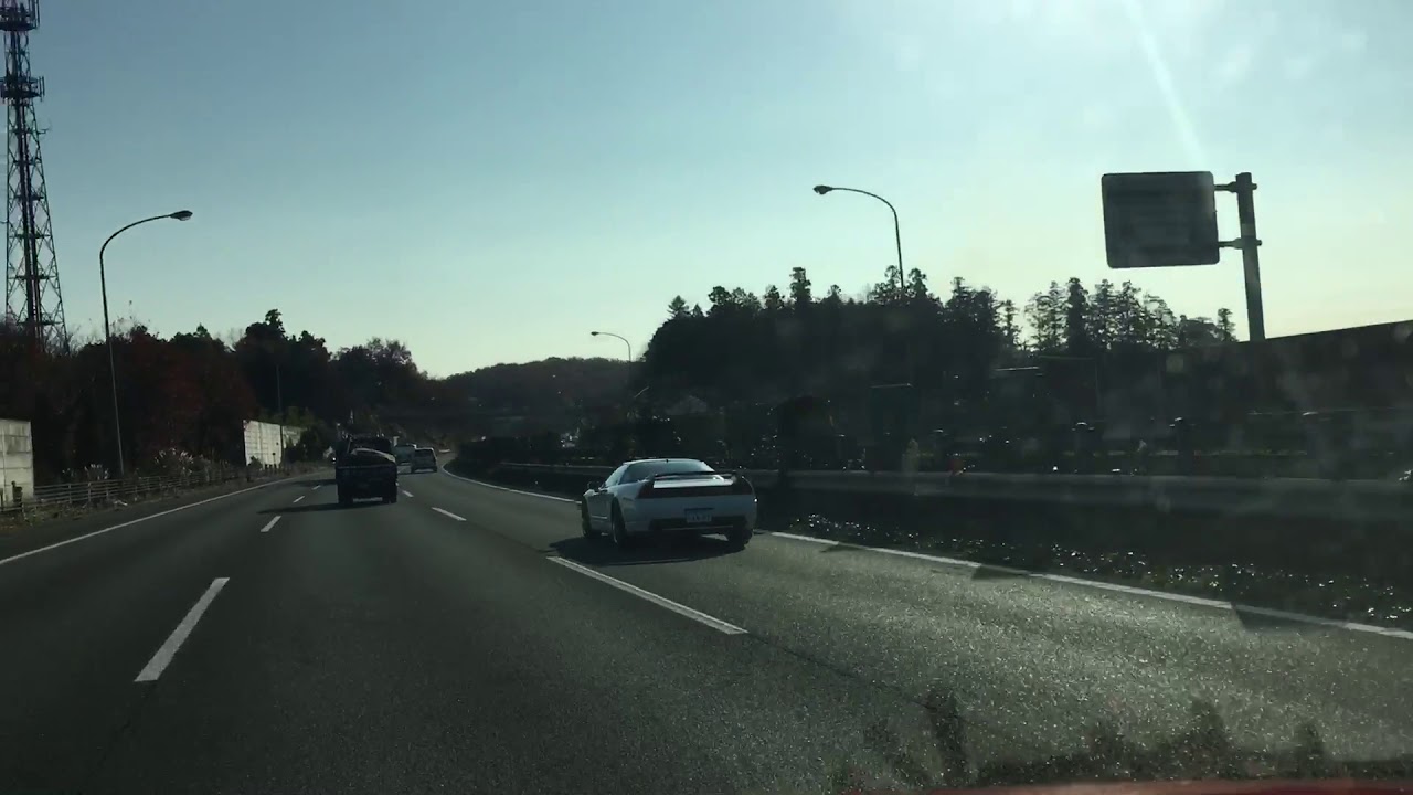 ホンダ NSX 関越道にて