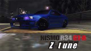 Need For Speed U2\Nissan Skyline GT-R R34 Z-Tune/// Mod Review