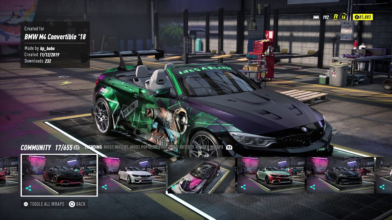 Need for Speed™ Heat: New Main: BMW M4 Convertible Liberty Walk Build