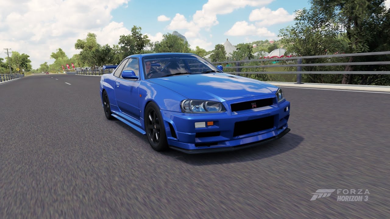 Nissan Skyline GTR-R34 V-SPEC II in Forza Horizon 3 (Gameplay)