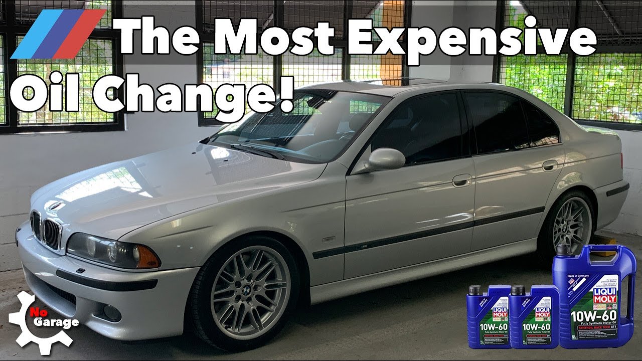 Oil change on the BMW E39 M5
