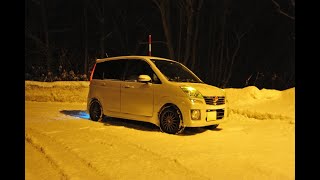 スバルステラRN2冬道走行動画