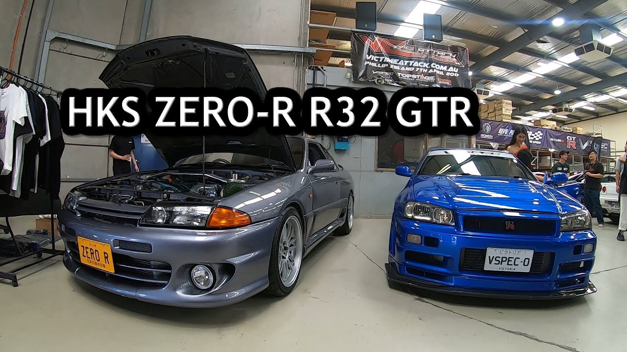 Rare R32 GTR HKS ZERO-R + MINES R34 GTR!