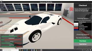 Roblox – Vehincle Simulator – #18 (Ferrari LaFerrari buy and tuning)