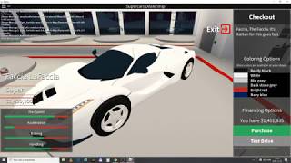 Roblox - Vehincle Simulator - #18 (Ferrari LaFerrari buy and tuning)