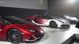 【初披露】アヴェンタドール SVJ 63ロードスター＆ウラカン EVO スパイダー JP63 by lamborghini Day Japan 2019