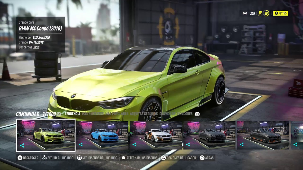 TUNEANDO COCHES NFS HEAT CAPITULO #2 BMW M4 COUPE