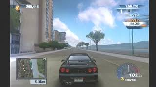 Test Drive Unlimited Waikiki Run Nissan Skyline GTR R34 Playstation 2 Gameplay