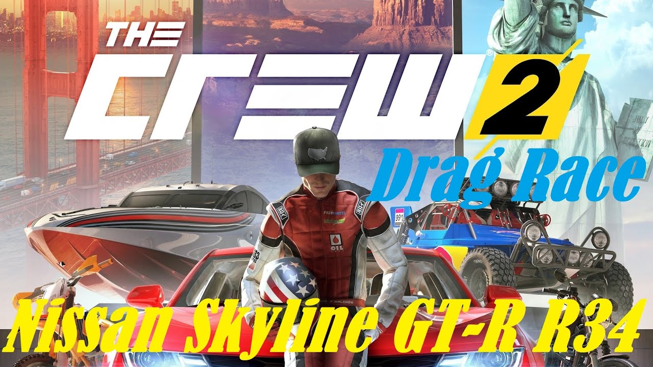 The Crew 2 Nissan Skyline GT-R R34 Drag Race Gameplay