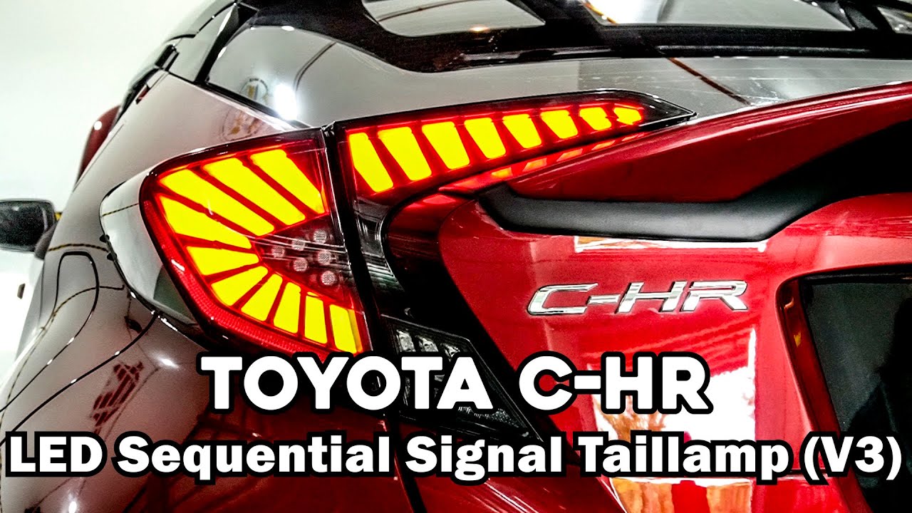 Toyota C HR LED Sequential Signal Taillamp V3