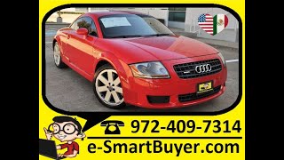 Virtual Test Drive 2005 AUDI TT QUATTRO D.S. AWD  Dallas Car Credit home of www.E-SmartBuyer.com