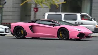 アヴェンタドール ピレリエディション ロードスターを発見!! in大阪御堂筋 Lamborghini Aventador LP700-4 PRELLI Edition Roadstar ＆LP740