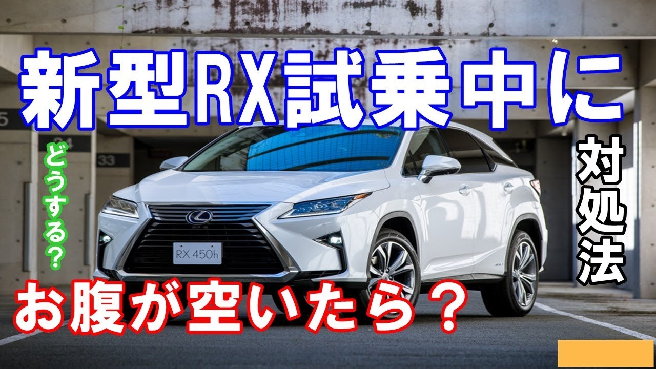 レクサス新型rx試乗中にお腹が空いた時の対処法とは？マイナーチェンジしたrx450hとrx300で実施！