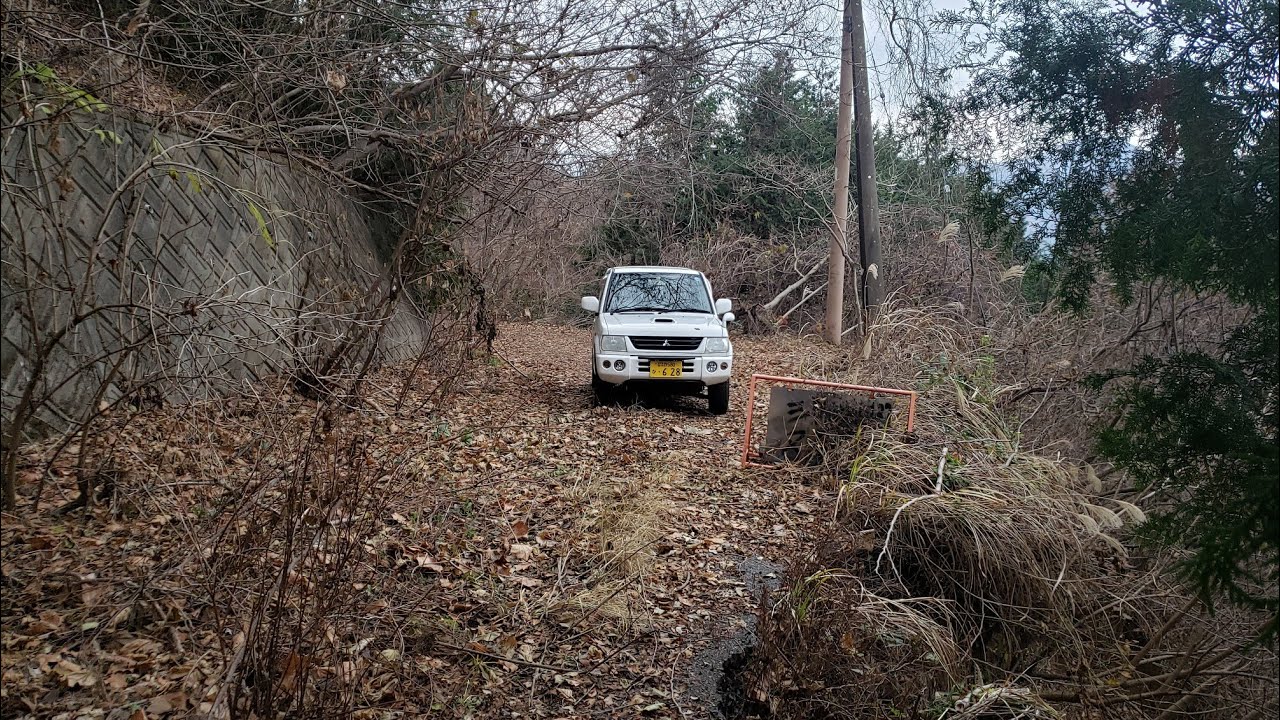 パジェロミニ🚙加波山の林道支線から一本杉経由の普明神社登山参拝