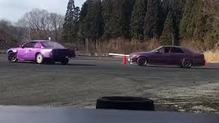 群サイ駐車場 追走 ドリフト 後追い 借り物