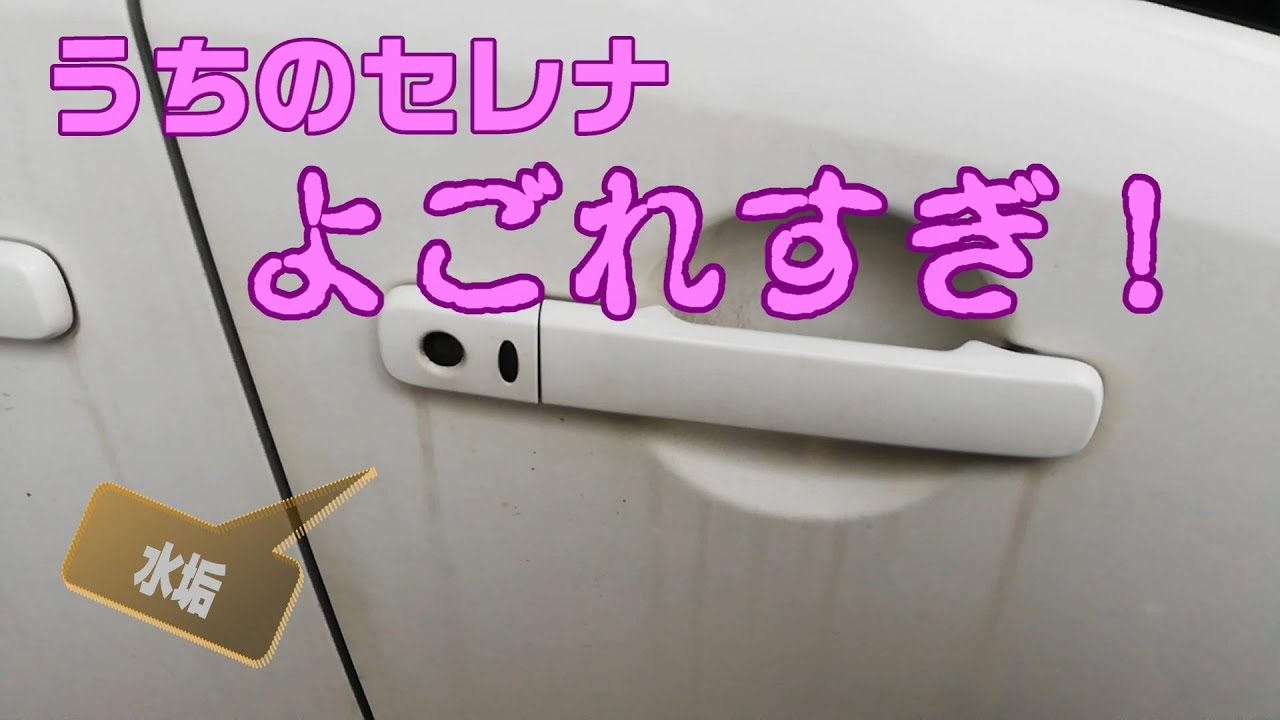 水垢だらけの車を綺麗にする！【セレナ】