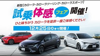 トヨタカローラ南海「新型カローラ試乗体感フェア開催！」