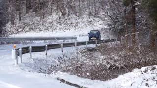 ジムニー運転歴３０年の親父に雪道を走行させるとこうなる、、【クルマ】