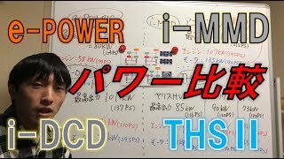 トヨタ・ホンダ・日産各社のハイブリッドシステムの最高出力比較