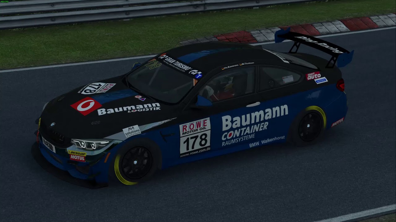 1. Versuche mit Sim-Racing / R3E / BMW M4 GT4 @ Nordschleife
