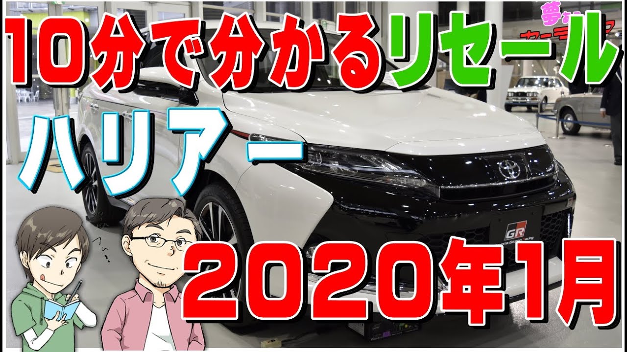 10分で分かるハリアーのリセールバリューのすべて2020年1月調べ