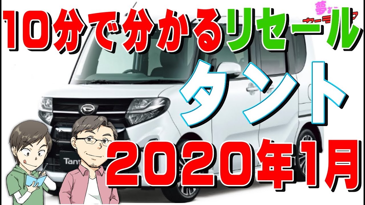 10分で分かるタントのリセールバリューのすべて2020年1月調べ。年代別のリセールの高いグレードランキングも紹介