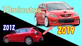 2012～2019 アクセラを10分で振り返ってみた。/mazdaspeed3 7years in 10 Minutes!