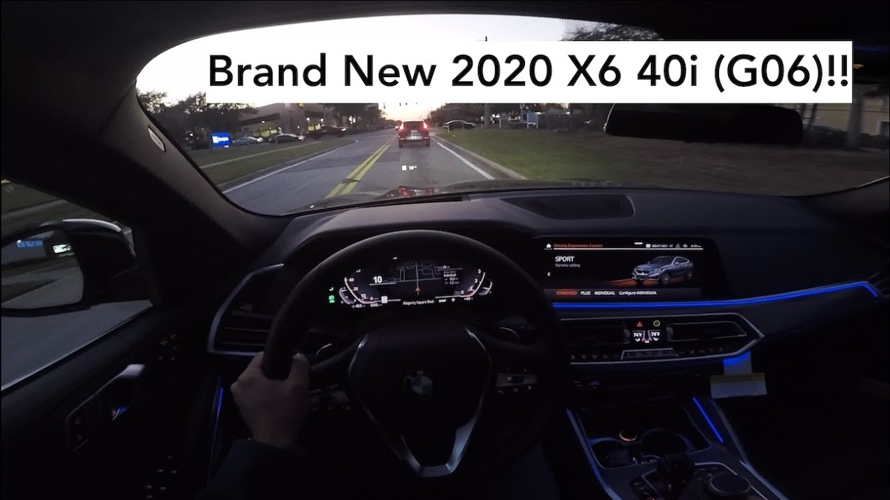 2020 BMW X6 40i POV Night Drive