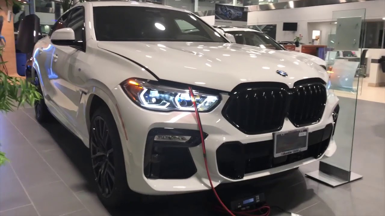 2020 BMW X6 M50I XDRIVE ALPINE WHITE  WALK AROUND