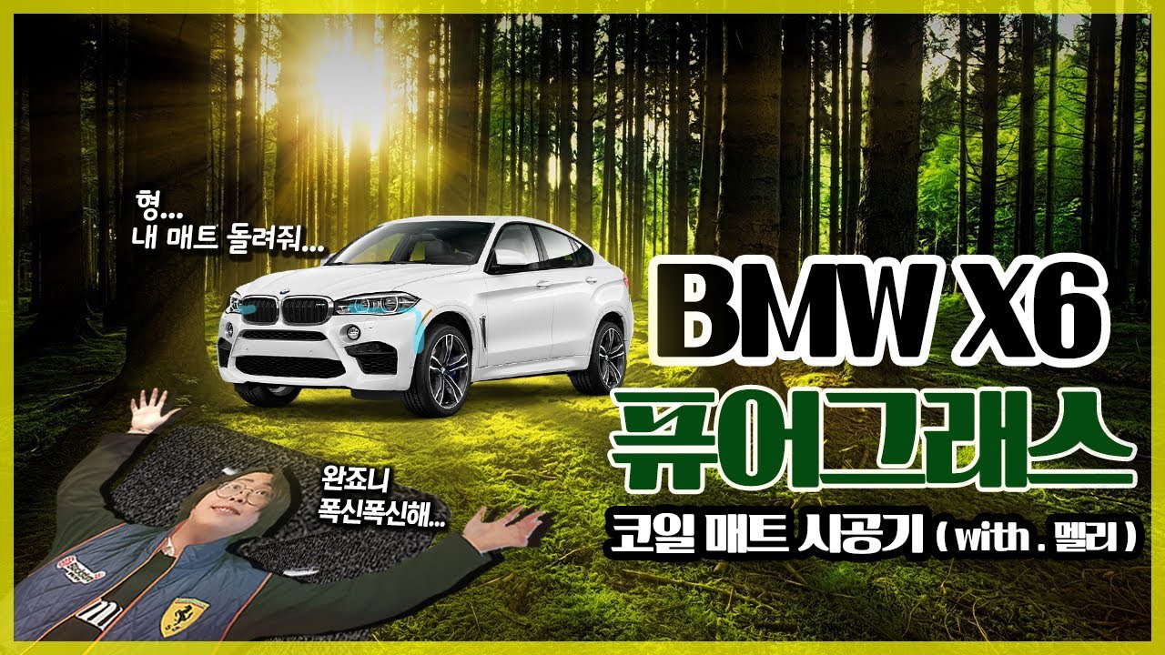 2020 신형 BMW X6 퓨어그래스 매트 시공기! (with.멜리)