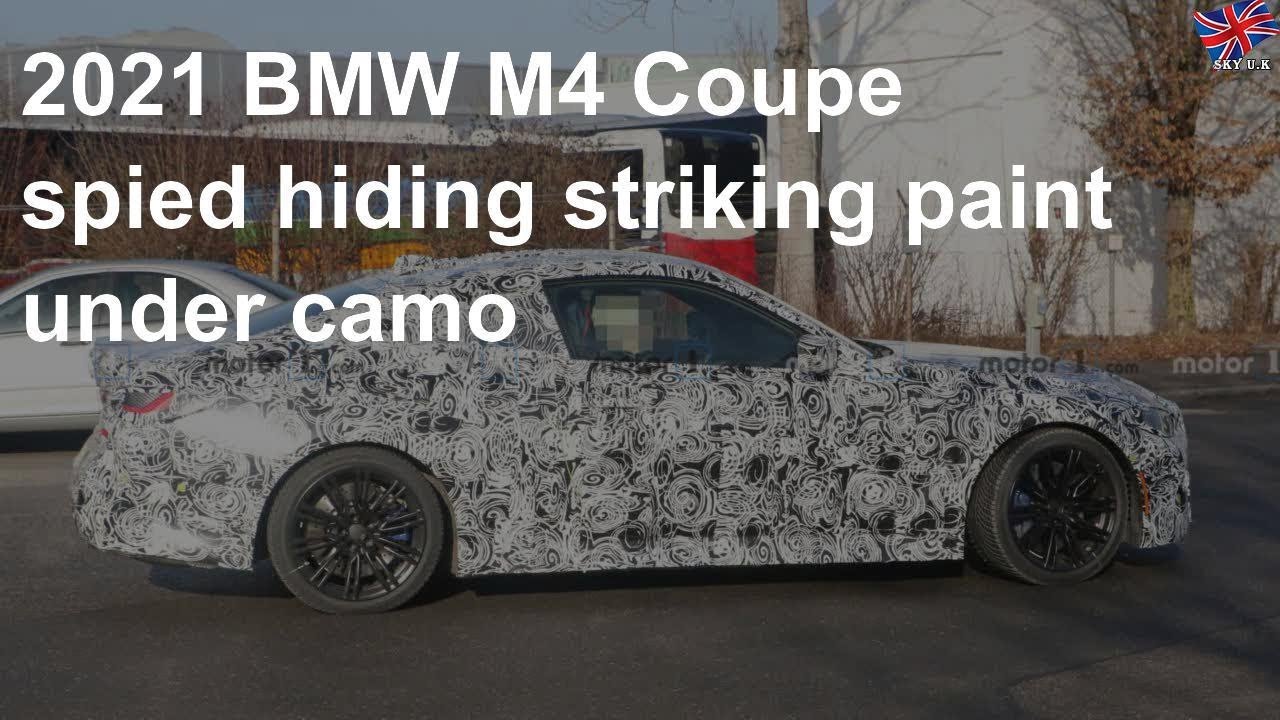 2021 BMW M4 Coupe spied hiding striking paint under camo