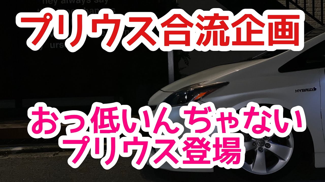 【プリウス30後期】プリウス合流企画！おっと低いなこのプリウスの巻。