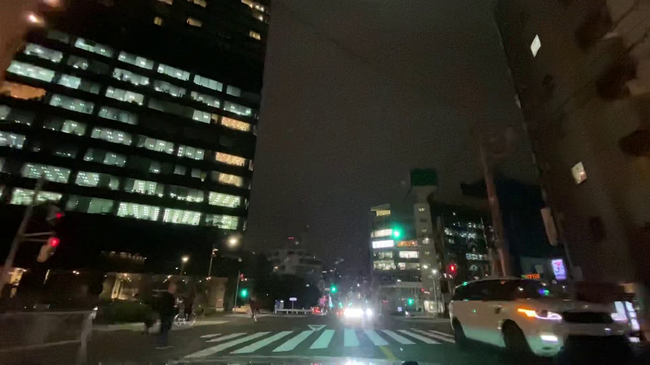 車載動画　首都高3号渋谷〜大橋JCT ドライブ　夜景　tokyo   japan