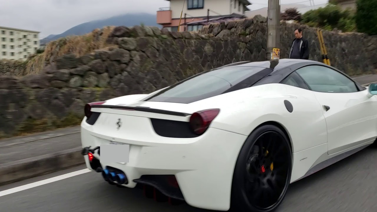 フェラーリ458イタリア カスタムの走行&ブリリアントマフラーで動画作成してみた。