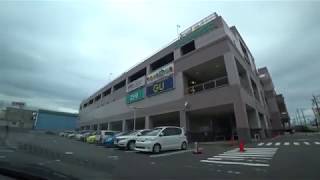 【4K】ニトリみなとＳＣ 屋上立体駐車場(入庫⇒出庫)愛知県名古屋市港区【車載動画】Rooftop multistory parking lot