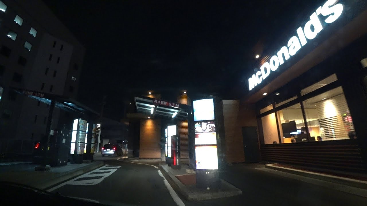 【4K】マクドナルド沖野店ドライブスルー平面駐車場(入庫⇒出庫)★宮城県仙台市【車載動画】マック駐車場　McDonald’s Drive Through【Dashcam】