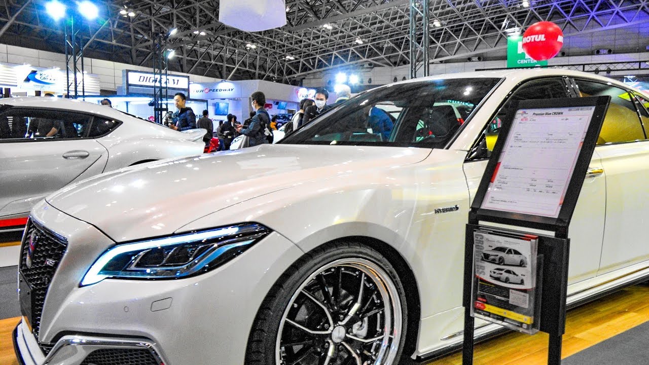 (4K)Prussian Blue TOYOTA CROWN RS modified エムズスピード クラウンRS カスタム – TOKYO AUTO SALON 2020