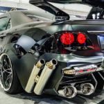 (4K)SenseBrand TOYOTA 200 CROWN equiped monster muffler センスブランド 200系 クラウンカスタム ワンオフマフラー